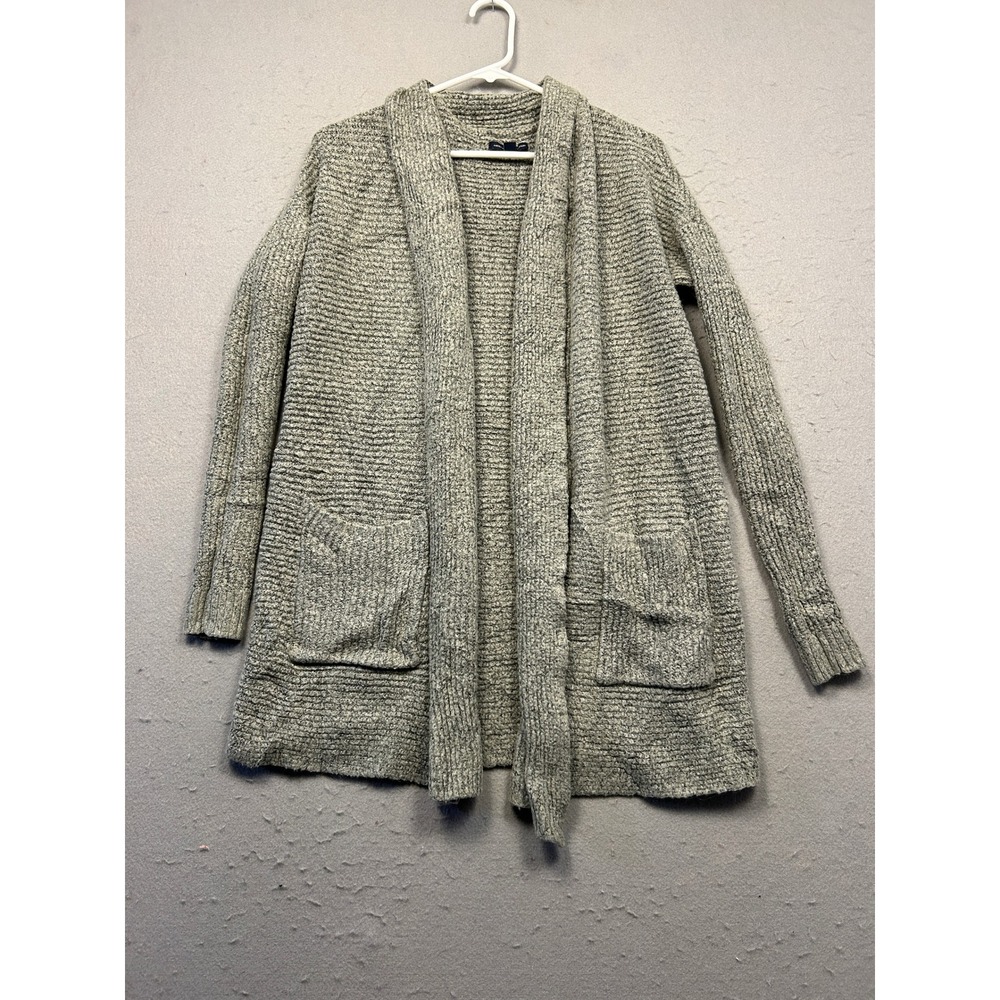 American Eagle Cardigan Textured Knit Grey XS Womens